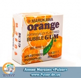 Жевательная резинка Marukawa BUBBLE GUM ORANGE FLAVOR со вкусом апельсина 5,4 гр., (6 шариков по 1,35 гр.)