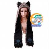Зверошапка (SpiritHood) модель  Long Wolf Scarves