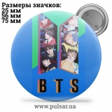Значок BTS logo (БТС логотип) tape 49
