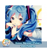 Салфетка микрофибровая Hatsune Miku and Vocaloid (Мику Хацунэ и Вокалоид) для очков и телефонов, вариант 1