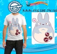 Футболка в стиле аниме "Middle Totoro"