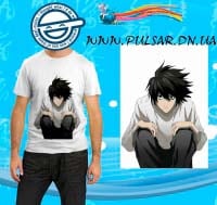 Футболка в стиле аниме "Death Note L"