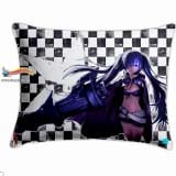 Прямокутна Подушка в Аніме стилі 60 см Black Rock Shooter модель "Mato Kuroi"