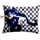 Прямокутна Подушка в Аніме стилі 60 см Black Rock Shooter модель "Mato Kuroi"