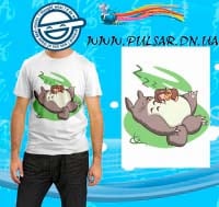 Футболка в стилі аніме "Sleeping Totoro"