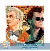 Салфетка микрофибровая &laquo;Good Omens&raquo; [Благие знамения] для очков и телефонов, вариант 1