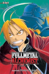 Манга на англійській мові &laquo;Fullmetal Alchemist, Vol. 1-3 (Fullmetal Alchemist 3-in-1)&raquo;