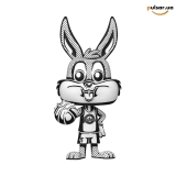 Виниловая фигурка &laquo;Funko POP! &bull; Jumbo &bull; Space Jam ◉ Bugs Bunny (Joshua Vides Design) №2072&raquo;