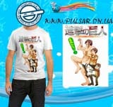 Футболка з аніме серіалу "Shingeki no Kyojin" ("Вторгнення Гігантів") модель Funny Blood Time