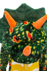 Кигуруми (Пижама в стиле аниме) "Green Triceratops"