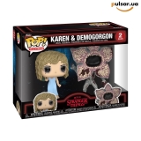 Виниловая фигурка &laquo;Funko POP! &bull; &bull; Stranger Things ◉ Karen & Demogorgon 2-Pack №---&raquo;