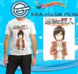 Футболка з аніме серіалу "Shingeki no Kyojin" ("Вторгнення Гігантів") модель Mikasa Kawai