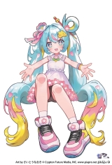Оригинальная аниме фигурка &laquo;FURYU - Hatsune Miku Noodle Stopper Figure Hatsune Miku 10th Anniversary&raquo;