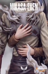 Оригинальная аниме фигурка &laquo;1/6 Scale Mikasa and Eren-Attack on Titan-Saoirse Studio&raquo;