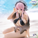 Оригинальная аниме фигурка &laquo;FURYU - SUPER SONICO Noodle Stopper Figure Swimsuit Black Color ver.&raquo;
