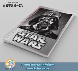 Скетчбук ( sketchbook) на пружине 80 листов Star Wars - Vader