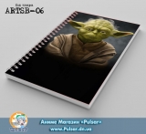 Скетчбук ( sketchbook) на пружине 36 листов Star Wars - Yoda