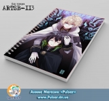 Скетчбук ( sketchbook) на пружине 80 листов Owari no Seraph tape 2