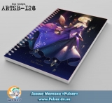 Скетчбук ( sketchbook) на пружине 80 листов  Fate Stay Night tape 3