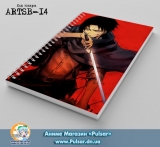 Скетчбук ( sketchbook) на пружине 36 листов  Shingeki no Kyojin - Capral Levi