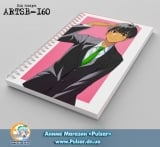 Скетчбук ( sketchbook) на пружине 80 листов Yuri on Ice | Юрий на льду - tape 12