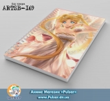 Скетчбук ( sketchbook) на пружині 80 аркушів Sailor Moon Tape 02