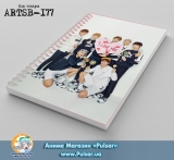 Скетчбук ( sketchbook) на пружине 80 листов BTS tape 3