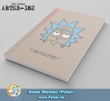 Скетчбук ( sketchbook) на пружині 80 аркушів Rick and Morty tape 1