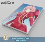 Скетчбук ( sketchbook) на пружине 80 листов Darling in the FranXX&trade; tape 4