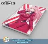 Скетчбук ( sketchbook) на пружине 80 листов Darling in the FranXX&trade; tape 5