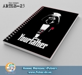 Скетчбук ( sketchbook) на пружине 36 листов  Your father