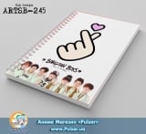 Скетчбук (sketchbook) на пружині 80 аркушів BTS tape 8
