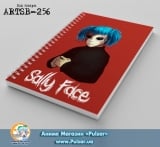 Скетчбук (sketchbook) на пружині 80 аркушів Sally Face tape 1