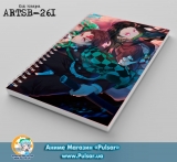 Скетчбук ( sketchbook) на пружине 80 листов &laquo;Demon Slayer: Kimetsu no Yaiba&raquo; tape 2