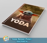Скетчбук ( sketchbook) на пружине 80 листов «Mandalorian - Yoda Child» tape 1