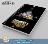 Скетчбук (sketchbook) на пружині 80 аркушів Gravity Falls tape 2