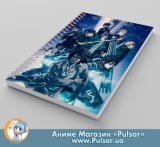 Скетчбук (sketchbook) на пружине 80 листов &laquo;Shingeki no Kyojin&raquo; (Атака на титанов) tape 7