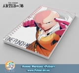 Скетчбук ( sketchbook) на пружине 36 листов One-Punch Man - Saitama tape 2