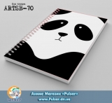 Скетчбук ( sketchbook) на пружине 80 листов Panda