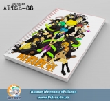 Скетчбук (sketchbook) на пружині 80 аркушів Assassination Classroom