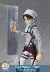 Оригинальная аниме фигурка Shingeki no Kyojin - Figma Levi Cleaning ver. ( Wonder Festival 2014 )