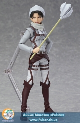 Оригинальная аниме фигурка Shingeki no Kyojin - Figma Levi Cleaning ver. ( Wonder Festival 2014 )