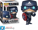Вінілова фігурка Funko Pop! Marvel: Avengers Game - Captain America (Stark Tech Suit)