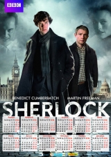 Календарь A3 на 2015 год по мотивам зарубежного сериала "Sherlock" Шерлок   Tape 2