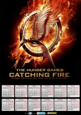 Календар A3 на 2015 рік за мотивами кінофільму "Hunger Games" Голодні ігри Tape 2