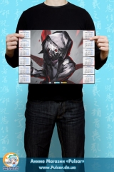 Календар A3 на 2015 рік в аніме стилі Tokyo Ghoul Токійський Гуль Tape 5
