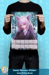 Календар A3 на 2015 рік в аніме стилі Bakemonogatari Історія монстрів Tape 1
