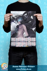 Календарь A3 на 2015 год в аниме стиле Black Rock Shooter Стрелок с темной скалы Tape 1