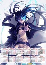 Календарь A3 на 2015 год в аниме стиле Black Rock Shooter Стрелок с темной скалы Tape 2