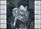 Календар A3 на 2015 рік в аніме стилі Death Note зошит Смерті Tape 1